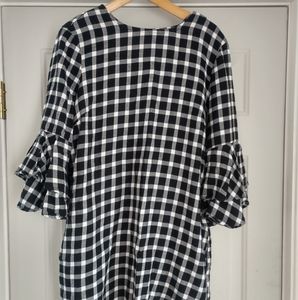 Black checkered dress